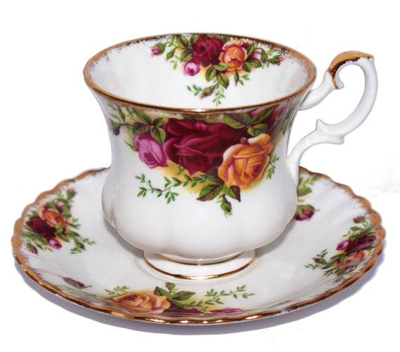 Old Country Rose Demitasse Cup and Saucer